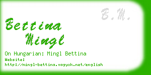 bettina mingl business card